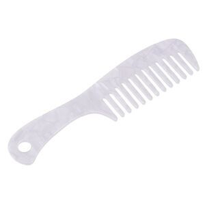 1 Pc Hair Detangling Comb Wide Tooth for Hair Care White